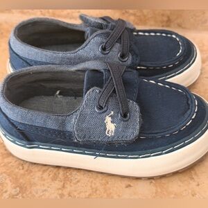 Polo by Ralph Lauren Kids Denim Blue Moccasins